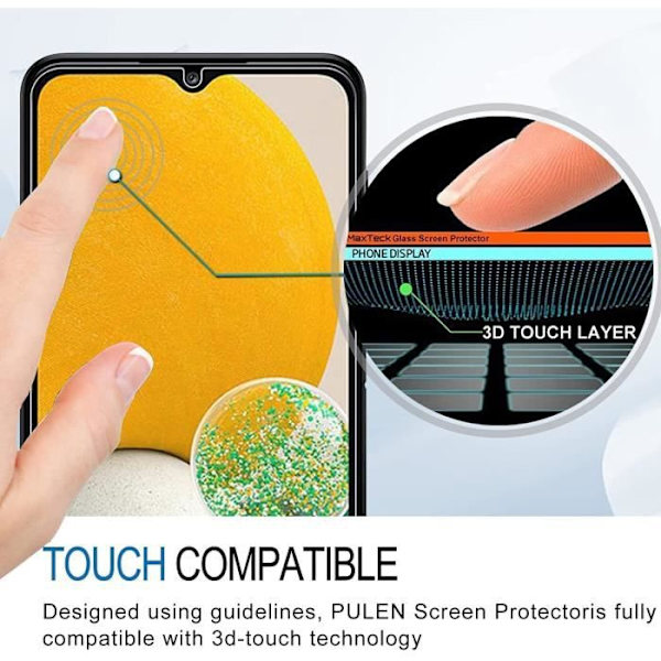 Skyddsfilm - Advansia - Samsung Galaxy A13 5G - Härdat glas - 2 delar - Reptålig [X2] Bitar