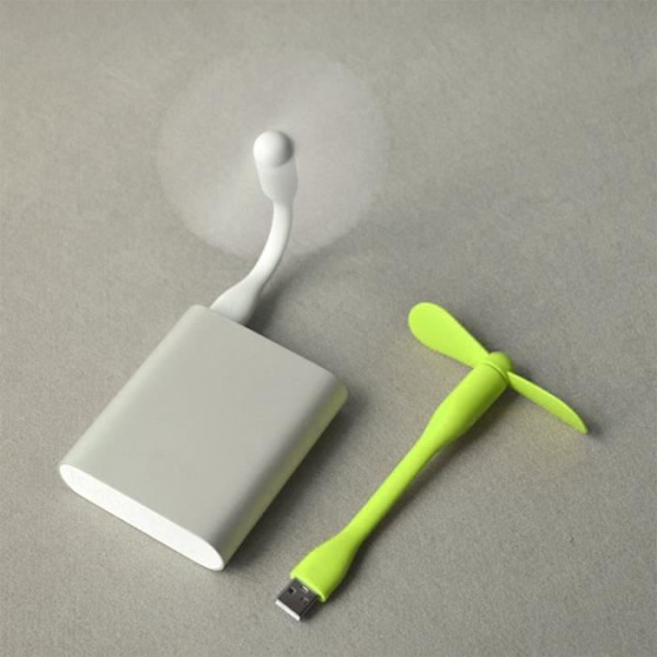 Mini Flexibel USB-fläkt för bärbar dator och Power Bank Grön
