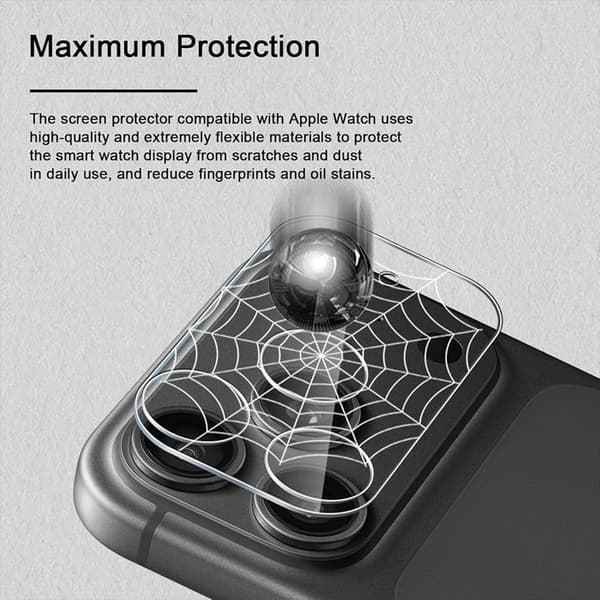 3x Skydd Kamera Härdat Glas för iPhone 18 Pro, Stötsäker Represistent Hård Transparent