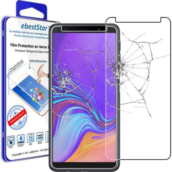 ebestStar ® för Samsung Galaxy A7 2018 A750F - Skärmskydd i härdat glas Skyddsglas som motverkar sönder, mot repor, installation utan montering Transparent