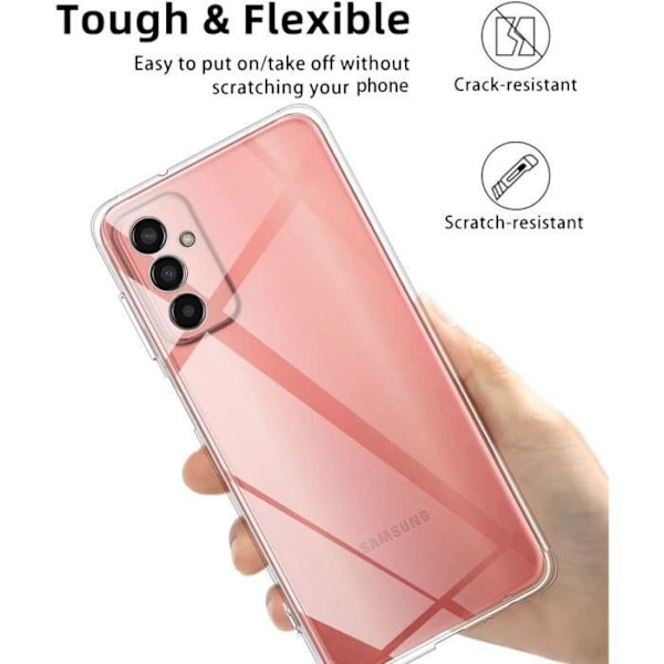 Transparent skyddsfodral till Samsung Galaxy M13 - BOOLING - Mjukt - Silikon Transparent