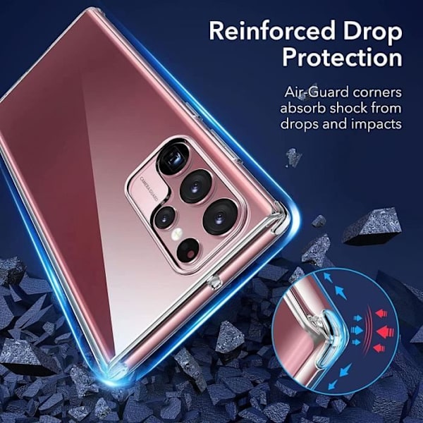 Mjukt skyddsfodral för Samsung S22Ultra (6,8") - PROSHOP - Transparent - Anti-chock Transparent