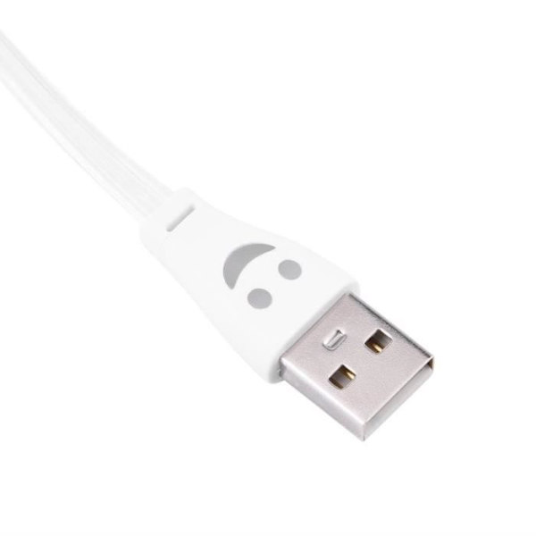1M Light Up LED Micro USB Data Sync-laddarkabel för LG Android-telefoner