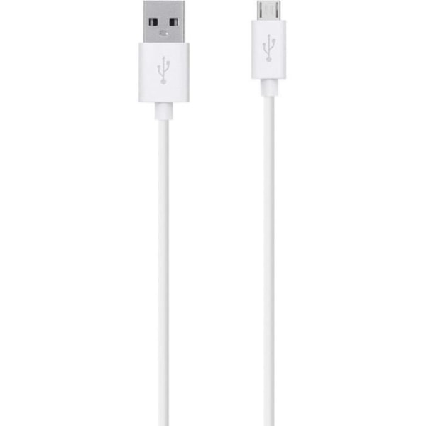 Belkin - Micro-USB Charge/Sync-kabel för smartphones och surfplattor - 1,2m - Vit