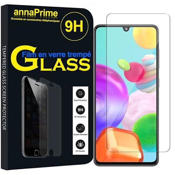 För Samsung Galaxy A41 6.1": 1 skärmskydd i härdat glas