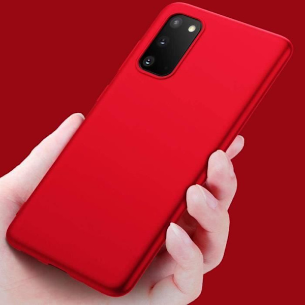Skyddsfodral till Samsung Galaxy S20 Ultra - PROSHOP - Röd - Mjuk - Matt - Skyddar mot repor Röd