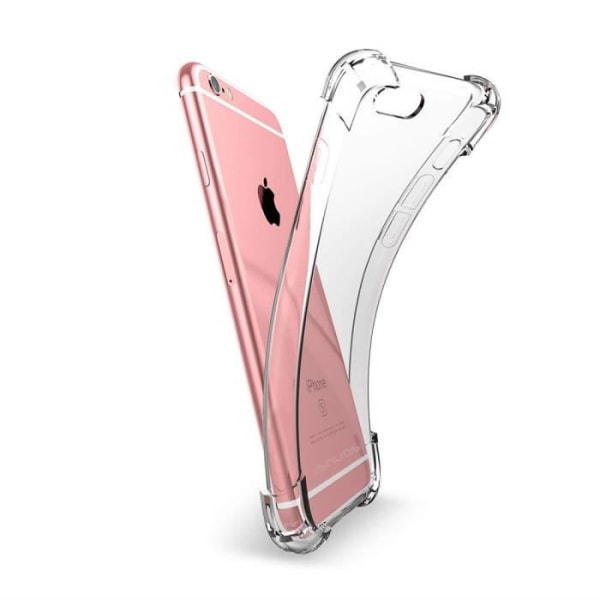 TRANSPARENT STÖTDÄMPARE SILIKONFODRAL MED FÖRSTÄRKDA KANTER FÖR IPHONE 6/ IPHONE 6S TRANSPARENT