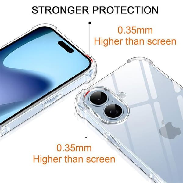 Coque för iPhone 17 - BOOLING - Stötsäker Förstärkt Skydd - Robust Orange Snöre Orange, klar