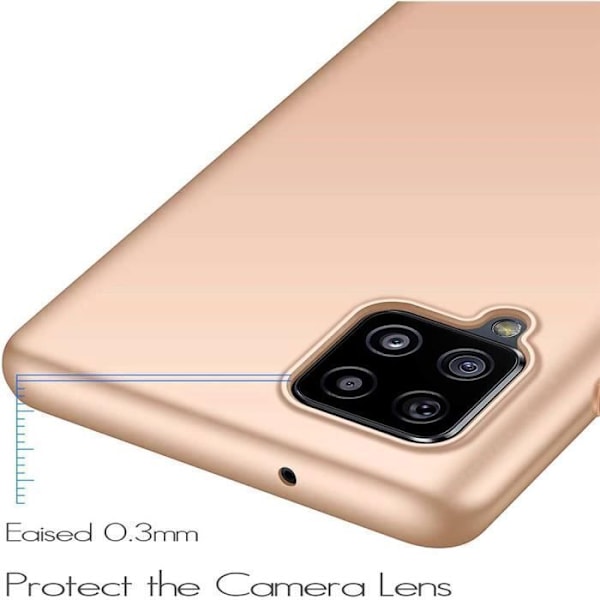 Skyddsfodral till Samsung Galaxy A42 - PROSHOP - Mjuk - Solid guldfärg gyllene