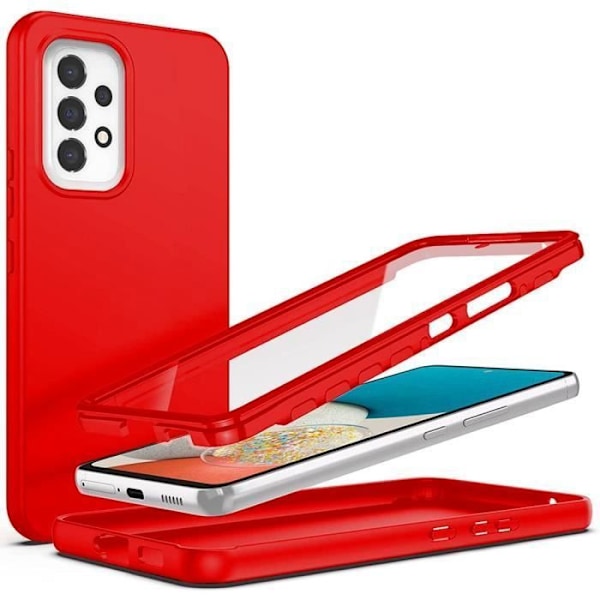 360 Fodral för Samsung A53 5G Röd - BOOLING - Hybrid Anti-Scratch Fullt skydd Röd