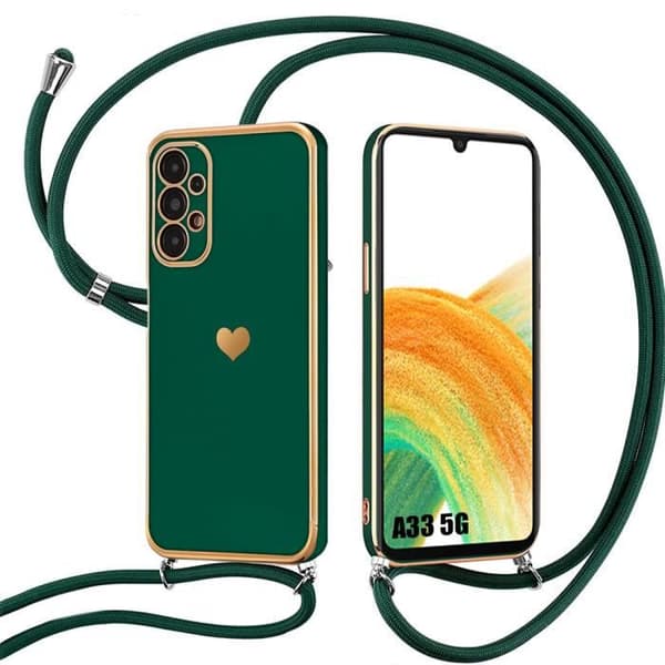 Skyddsfodral - BOOLING - för Samsung Galaxy A33 5G - Stötsäker - Rep-skydd - Nattgrön Nattgrönt