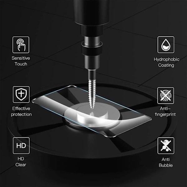 Cover til iPhone 16 Pro med magnetisk cirkel + 2 hærdede briller og 2 bagkamerabeskyttelse Transparent