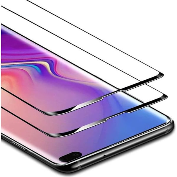 [Pack of 2] Samsung Galaxy S10 Plus skärmskydd i härdat glas - [Inte kompatibel med fingeravtrycksläsare] [9H hårdhet]