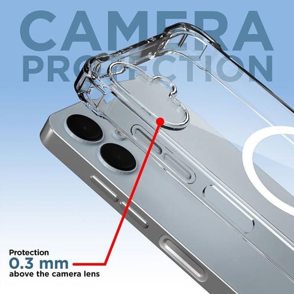 Skyddshölje - BOOLING - för Samsung Galaxy A07 - Transparant - Stötabsorberande - Magnetring Transparent