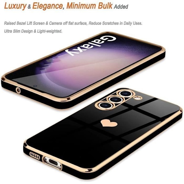 Skyddshölje - BOOLING - Samsung Galaxy S24 - Mjuk - Stöttålig - Ultra Slim Svart Svart