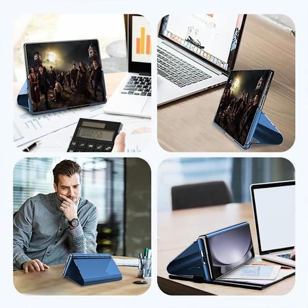 Coque - Samsung - Galaxy Z Fold 5 - Stötskydd - Spegeleffekt - Heltäckande skydd Blå