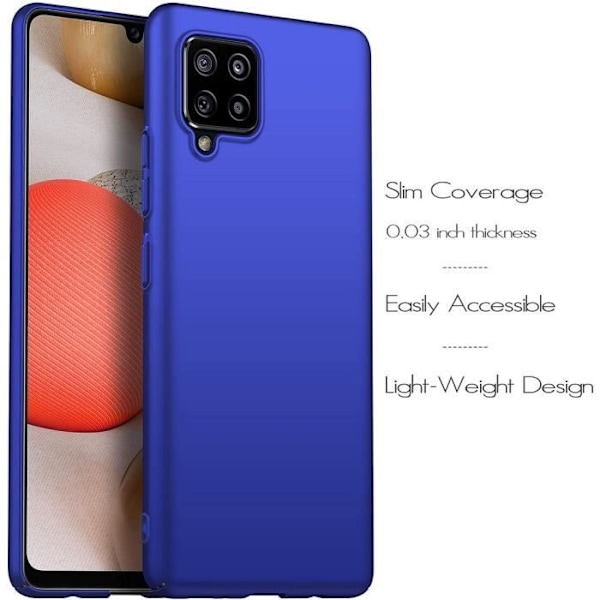 Skyddsfodral för Samsung Galaxy A42 (6.1") - PROSHOP - Mjuk - Blå Blå