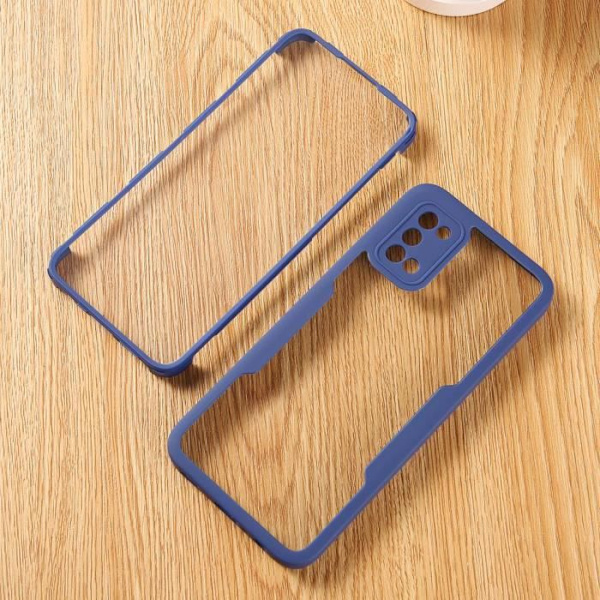 Fodral för Samsung A02S (6,5") Marinblå Hård Anti-Scratch 360 graders helkroppsskydd Solid