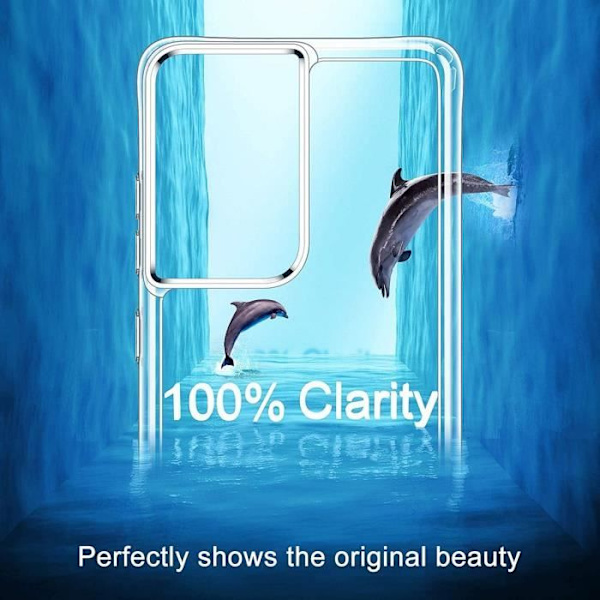 Set med 2 härdade glasögon med fodral för Samsung S21 Ultra (6,8") TPU Stötsäker Smidig Mjuk