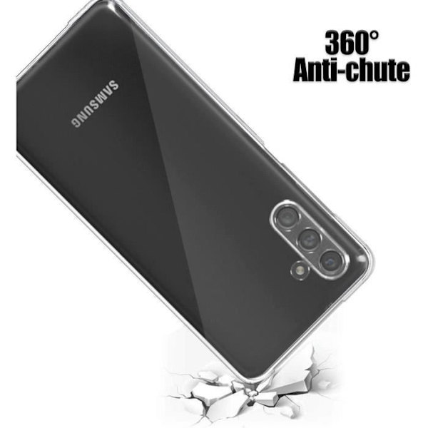 Fodral för Samsung A04s - 360 Full Body Clear Shockproof Fodral