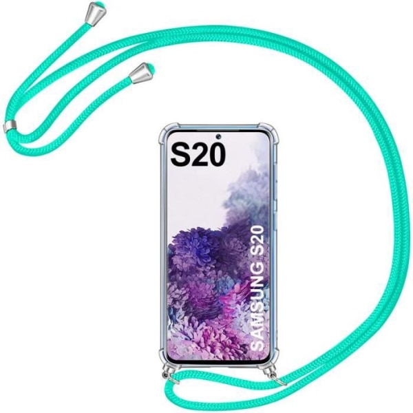 Skyddshölje - PROSHOP - Samsung Galaxy S20 - Mjuk - Transparent-Grön - Microdot Transparent-Grön