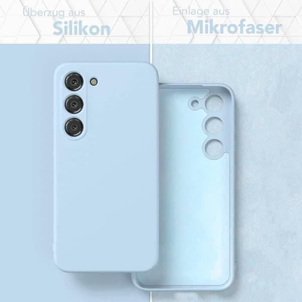 Coque - BOOLING - för Samsung Galaxy A54 5G - Silikon - Stötresistent - Ljusblå Himmelsblå