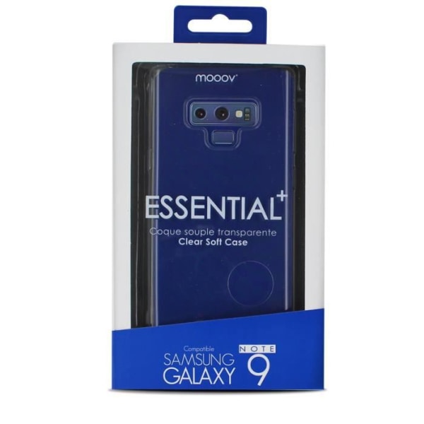 Gennemsigtig blød etui til Samsung Note 9 - MOOOV - 687280 - Hvid - TPU - Syntetisk