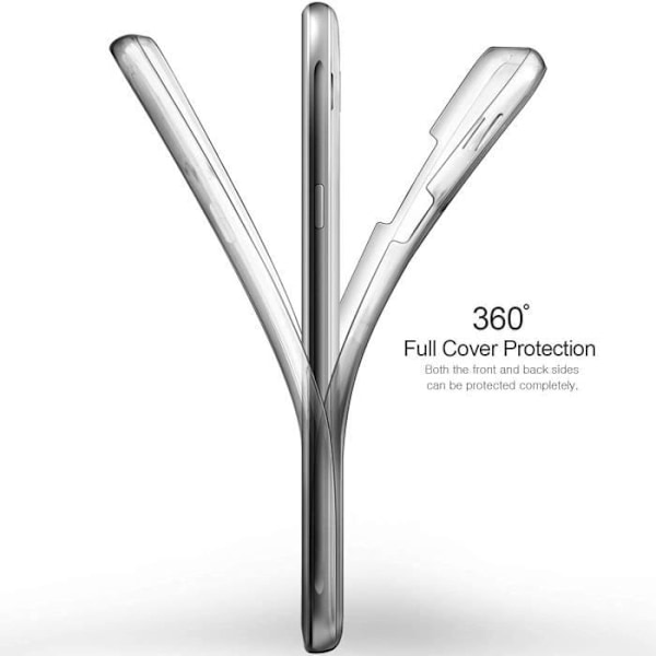 Fodral för Samsung Galaxy A22 5G, helt främre + bakre hårt skydd, 360 graders skydd Touch-fodral