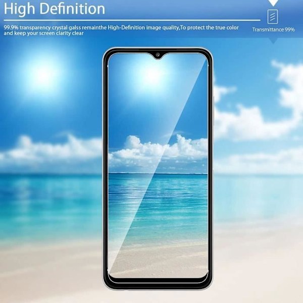Härdat glas - BOOLING - för Samsung A22 5G - Repbeständig - Motstånd 9H - Lätt installation Transparent