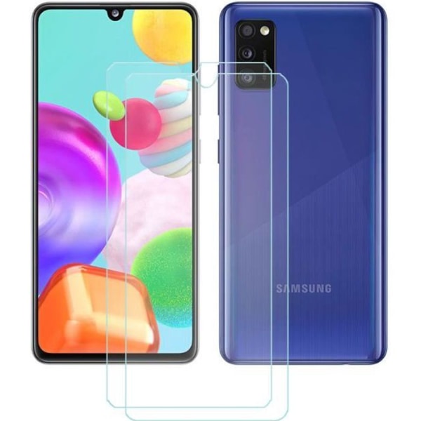 FZ 2-pack härdat glas för Samsung Galaxy A41 (6,1"), HD-glasskyddsfilm Stötsäker skyddsfilm