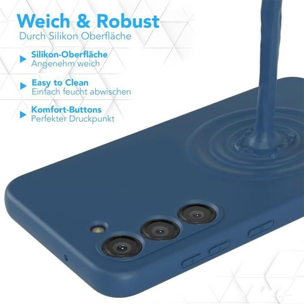 Fodral till Samsung Galaxy S24 Plus - S24+, ultratunt skydd Stötsäkert Anti-Scratch Marinblå