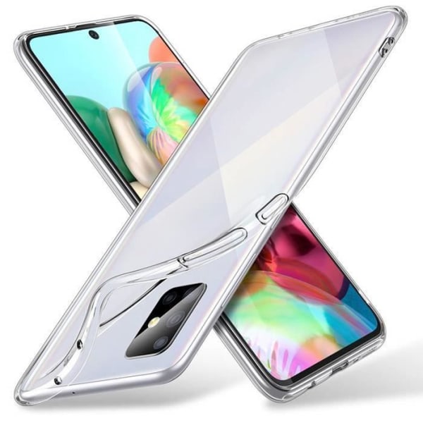 Phone-Distri - Etui kompatibelt til SAMSUNG A71 Silikone Gel Anti-Shock Ultra tyndt usynligt etui, gennemsigtig