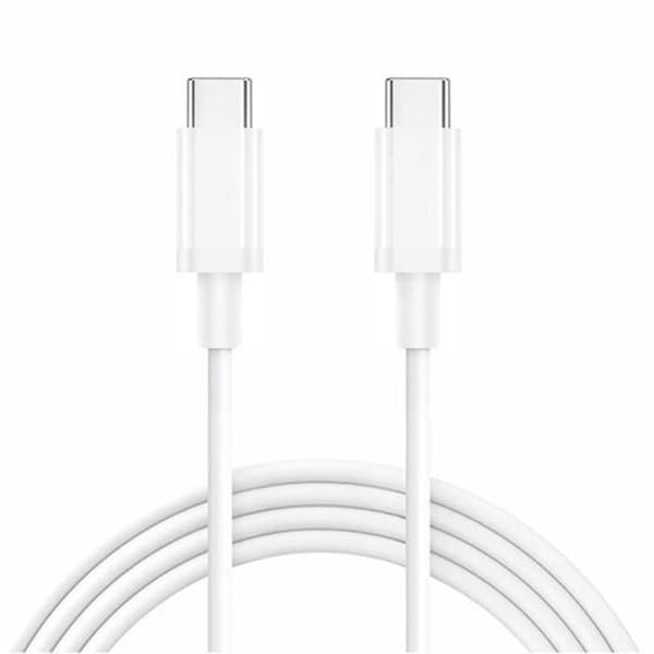 USB-C till USB-C-kabel Kompatibel med iPhone 17 Pro, iPhone 17 Pro Max, iPhone 16, iPhone 16e - Vit 1M Vit