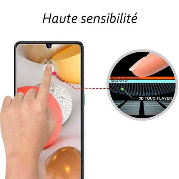 [2pack] Härdat glas för Samsung Galaxy A42 5G 2.5D skyddsfilm med Stylus Toproducts®