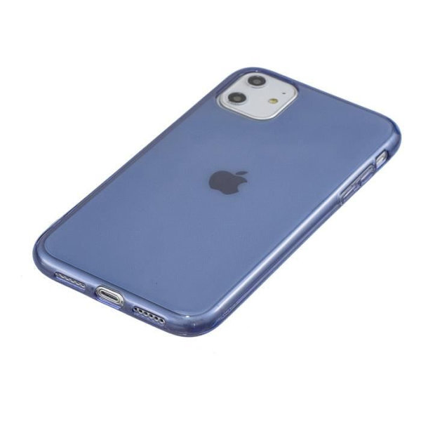 Mjukt flexibelt fodral för Apple iPhone 11 Pro (5,8"), genomskinligt fodral 2 STK härdat glasfilm + 1 ST TPU Silikon Slim Cover Blå
