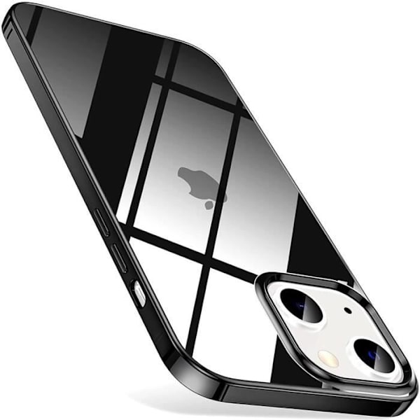 Coque - PROSHOP - iPhone 13 (6.1) - Scratch-resistant - Svart metallram - Flexibel Svart