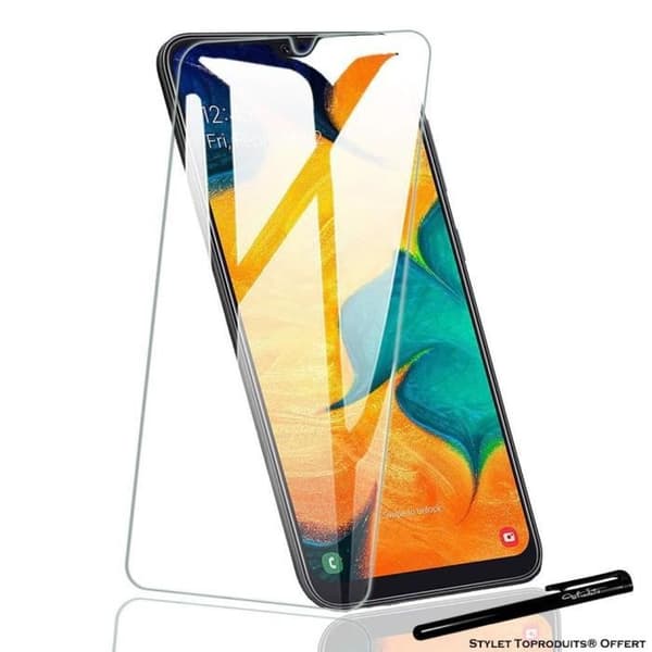Skyddsfilm - Toproduits® - Samsung A50 - Härdat glas - Rep-resistant - Optimal skydd Transparent
