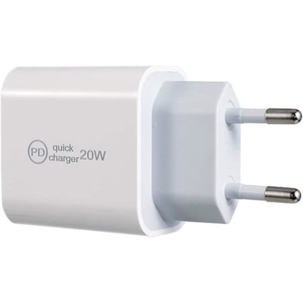 Nätadapter - STRAßE TECH - PD 20W - USB-C - Snabbladdning - Kompatibel med iPhone och Android