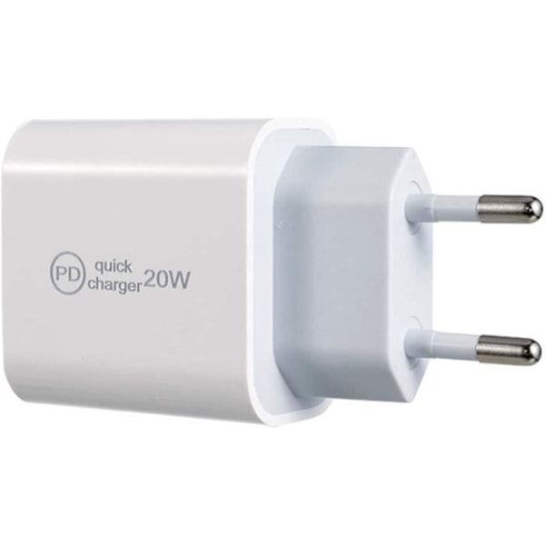 Väggladdare PD 20W Mini [USB-C snabbladdning] Kompatibel med iPhone 12/12 Pro/12 Pro Max/12 Mini/SE/11/XS/XR/X
