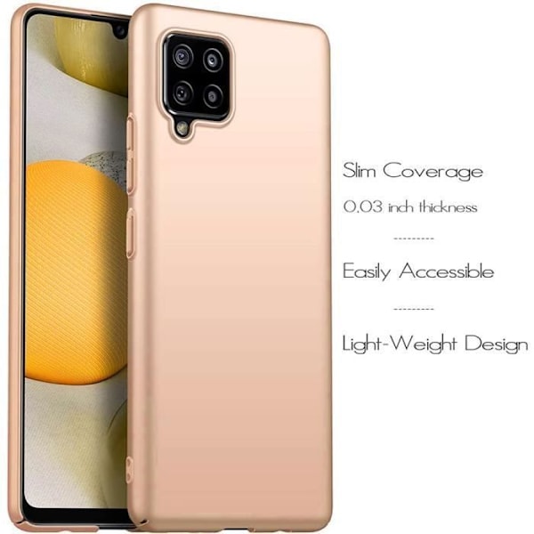 Skyddsfodral till Samsung Galaxy A42 - PROSHOP - Mjuk - Solid guldfärg gyllene