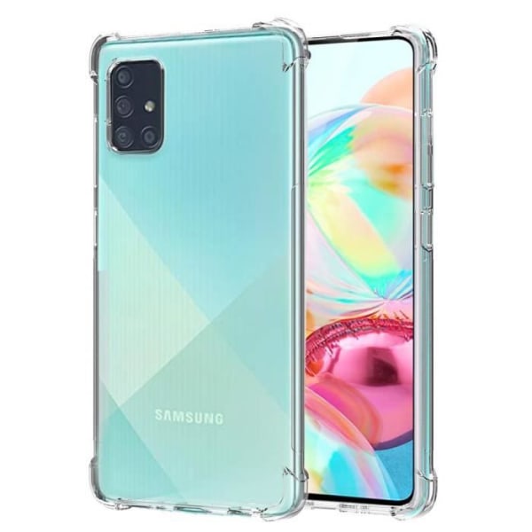 för Samsung Galaxy A71, Transparent Flexibel Stötsäker Bumper Case Anti-Scratch Silikon TPU Mjukt Fodral Skydds Silikonskydd
