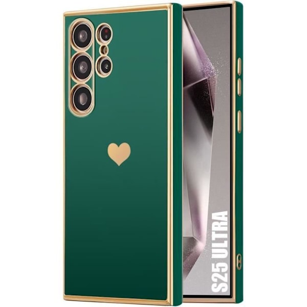 Coque - Samsung - Galaxy S25 Ultra - TPU - Mjuk - Stötresistent - Repellerande - Nattgrön Nattgrönt