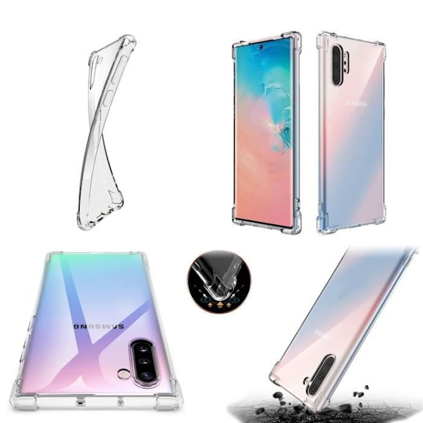Förstärkt vinklar Stötsäkert fodral till Samsung Galaxy Note 10 - Genomskinlig TRANSPARENT