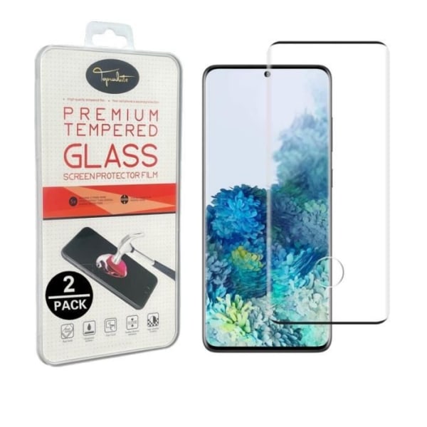 [2pack] 3D hærdet glas beskyttelsesfilm til Samsung Galaxy S22 Ultra 5G [Toproduits®]