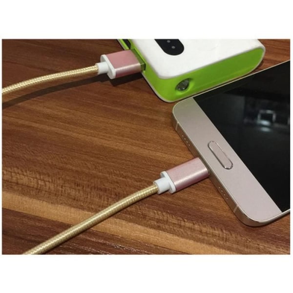 [50CM] USB Typ C-kabel för OnePlus 5 / OnePlus 3 / OnePlus 3T Nylonflätad snabbladdare och synkronisering USB-typ C-kabel - guld