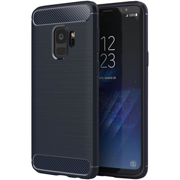 CARBON CASE för SAMSUNG GALAXY S9/G960 färg SVART/SVART