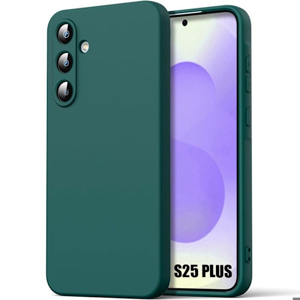 Coque för Samsung Galaxy S25 Plus (Galaxy S25+) - Lätt Silikon - Nattgrön - BOOLING® Nattgrönt