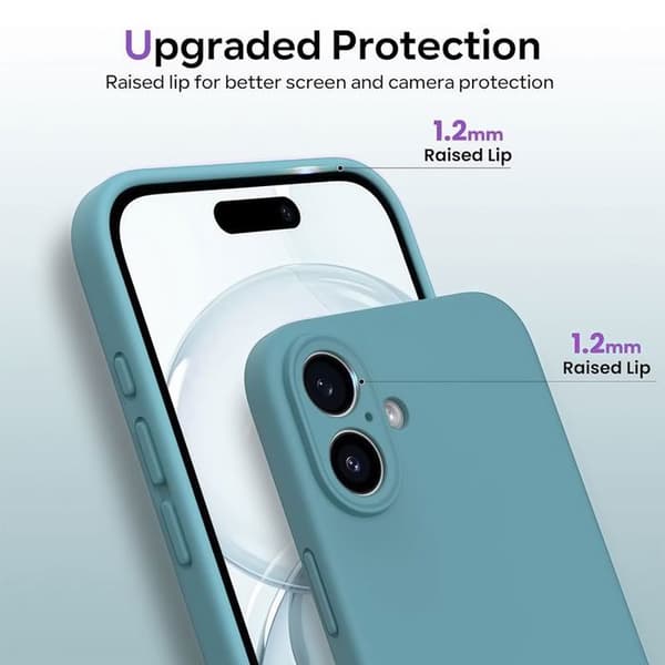 Skyddsskal - BOOLING - iPhone 17 Pro - Mjuk Silikon - Ultra Slim - Stötsäker Grön Blå Grön blå