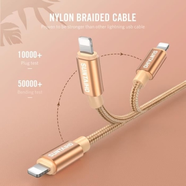 Storlek 2M - 2.4A USB-kabel för iPhone X Laddarkabel för iPhone XR MAX XS 8 7 6 plus 5s Datakabel - Svart