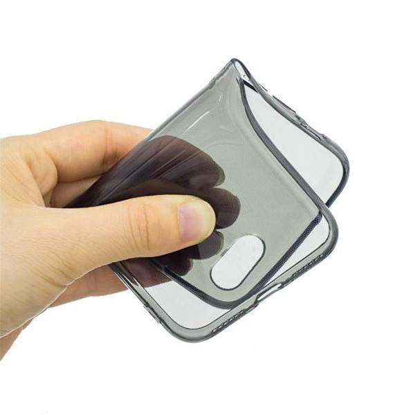 Mjukt flexibelt fodral för Apple iPhone 11 (6.1"), 2 STK härdat glasfilm + 1 ST TPU Silikon Klar Fodral Slim Cover Svart